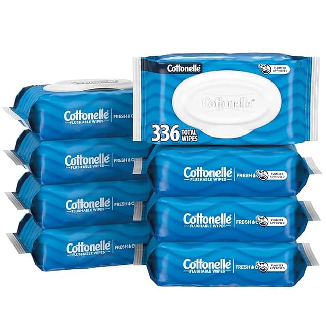 COTTONELLE FRESH FEEL FLUSHABLE WET WIPES-336 WIPES