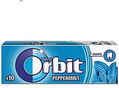 ORBIT PEPPERMINT FLAVOURED CHEWING GUM