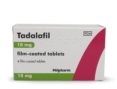 Milpharm Tadalafil 10mg 4 tablets pack