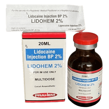 LIDOHEM LIDOCAINE INJECTION BP 2% - 20ML