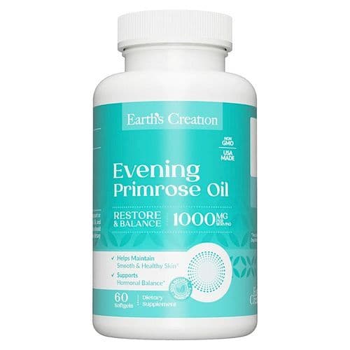Earth's creation Natural Evening Primrose 1000mg 60 softgels