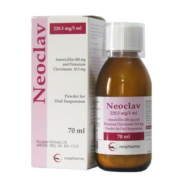 NEOCLAV 228.5MG/5ML ORAL SUSPENSION 70ML