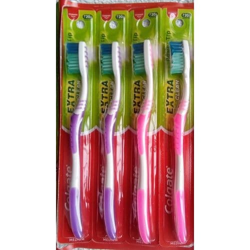 COLGATE EXTRA CLEAN VALUE PACK OF 4 TOOTHBRUSHES