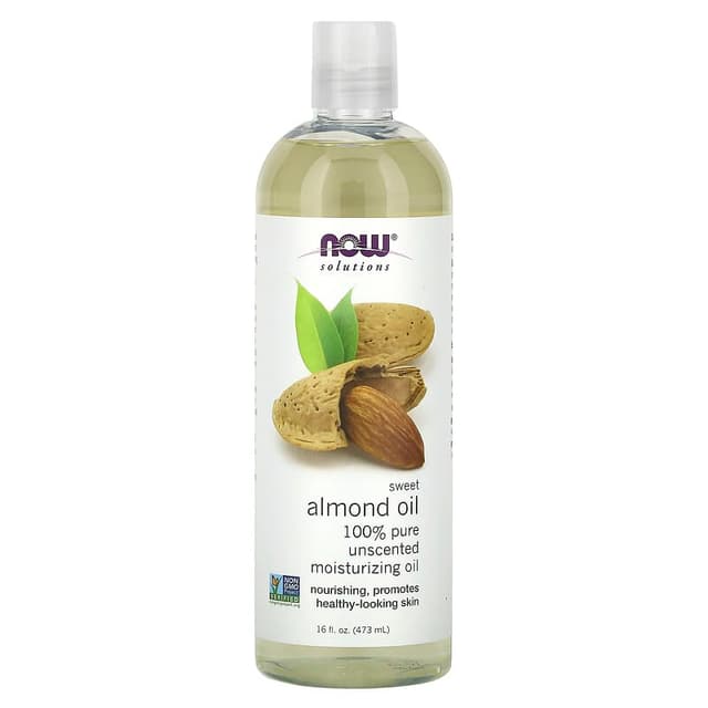 NOW FOOD SOLUTIONS SWEET ALMOND OIL - 473ML