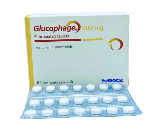 GLUCOPHAGE 500MG X 84 TABS(21 PER SACHET)