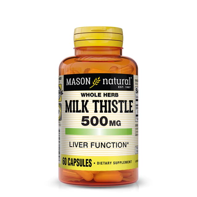 MASON MILK THISTLE 500MG CAPS