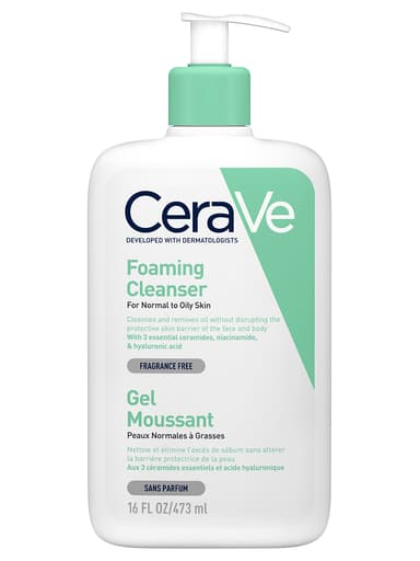 CERAVE FOAMING CLEANSER - NORMAL TO OILY SKIN 473ML