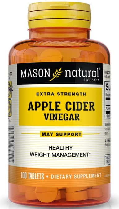 MASON NATURAL APPLE CIDER VINEGAR X 100 TABS