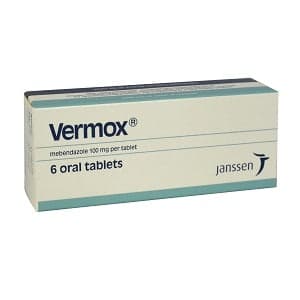 VERMOX JANSSEN 100MG X 6 TABS