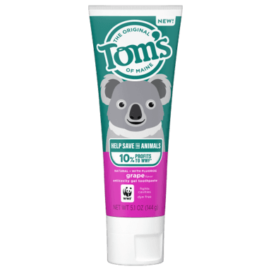 TOM'S MAINE CHILDREN NATURAL FLUORIDE GRAPE TOOTHPASTE 144G