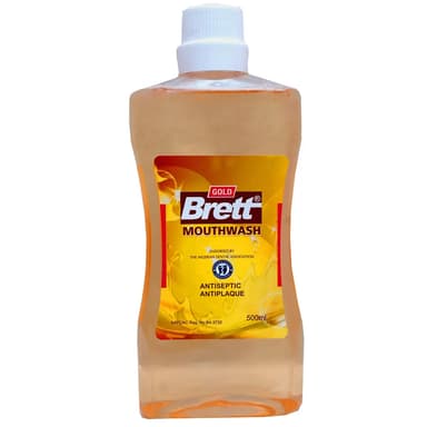 BRETT MOUTHWASH 500ML(GOLD)