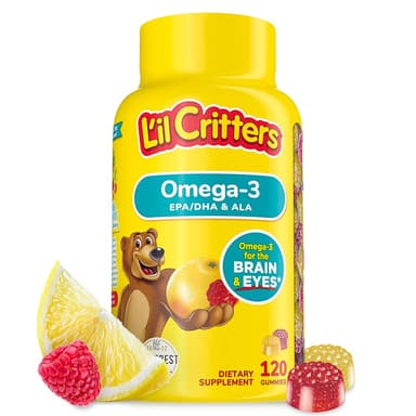 L'IL CRITTERS OMEGA-3 GUMMIES X 120 GUMMIES