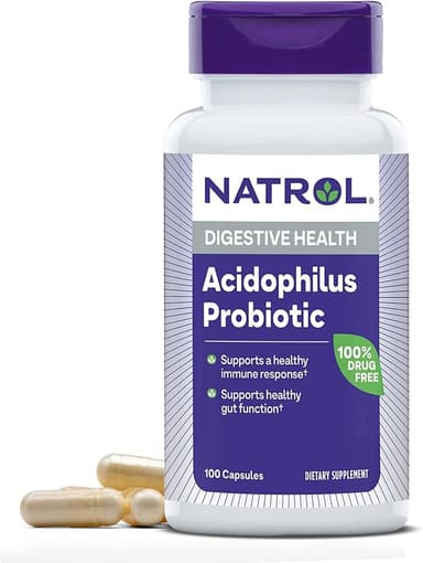 NATROL ACIDOPHILUS PROBIOTIC 100MG X 100 CAPS