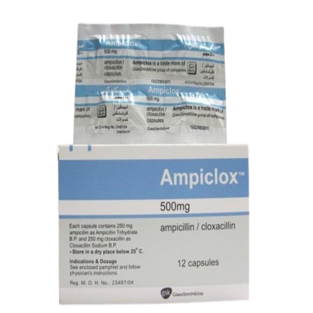BEECHAM AMPICLOX 500MG CAPSULE