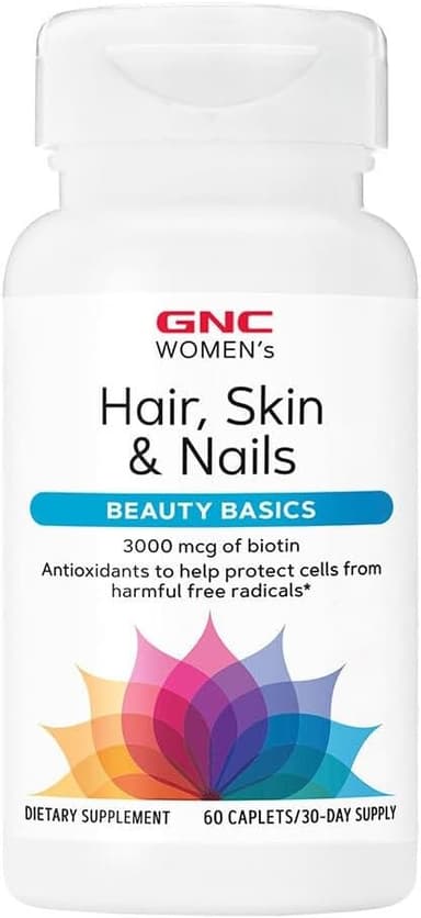 GNC WOMEN'S HAIR, SKIN & NAILS MULTIVITAMIN 3000MCG X 60 CAPLETS