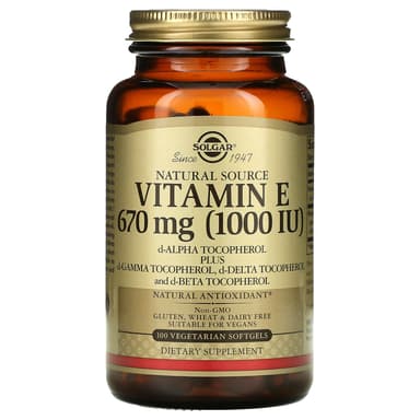 SOLGAR VITAMIN E 1000 IU(670MG) X 100 VEG SOFTGELS