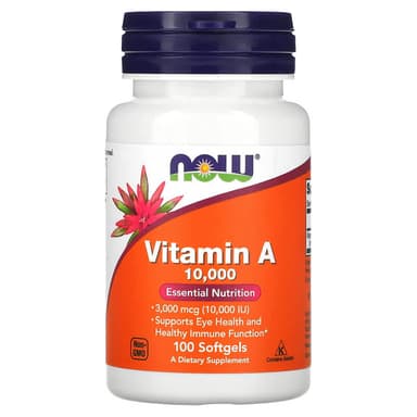 NOW FOOD VITAMIN A 10,000IU X 100 SOFTGELS