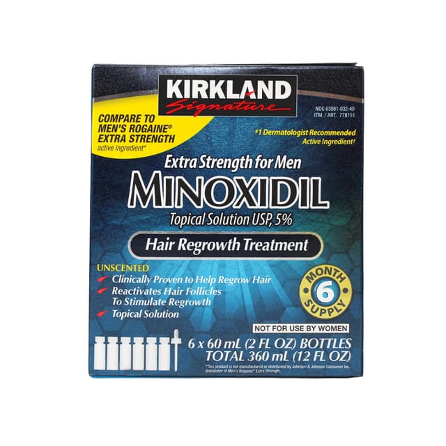 KIRKLAND MINOXIDIL SOLUTION- 6MONTHS