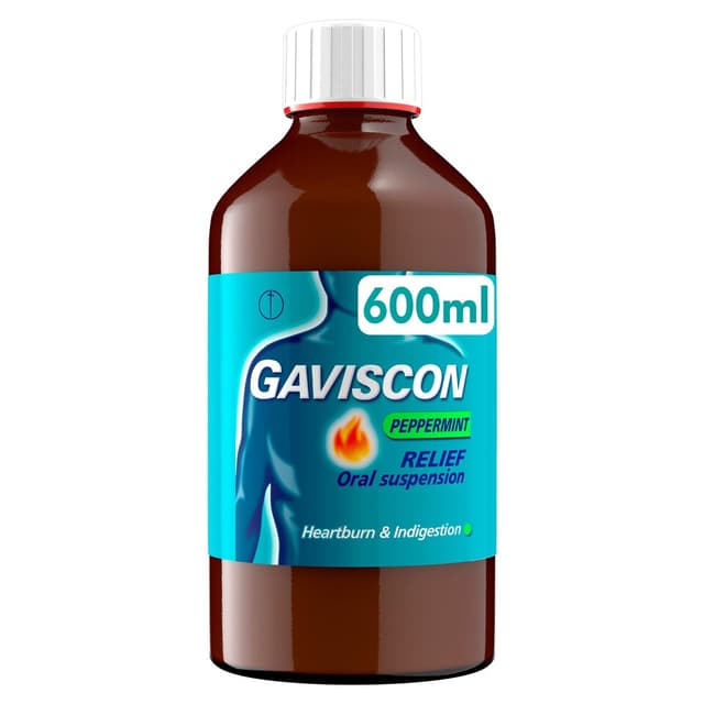 GAVISCON SUSPENSION PEPPERMINT 600ML