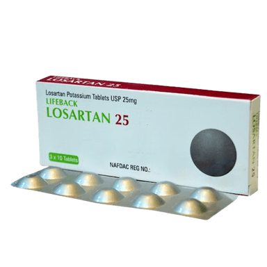 LOSARTAN (25MG) LIFEBACK X 30 TABS