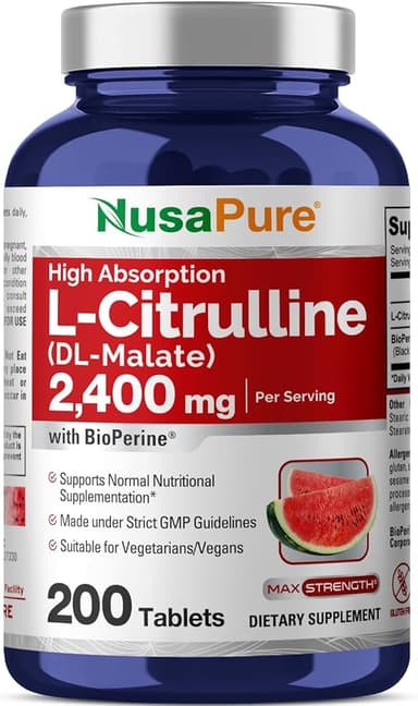 NUSAPURE L-CITRULLINE CAPSULES 1500MG