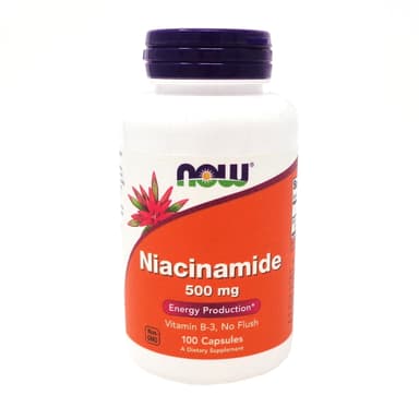 Now Niacinamide 500mg 100capsules
