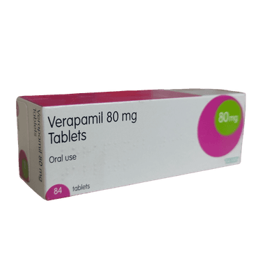 Accord Verapamil 80mg 84 tablets pack