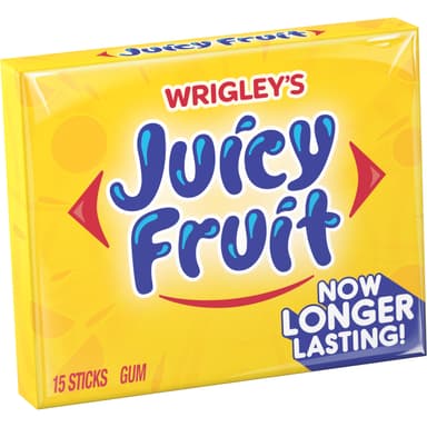 JUICY FRUIT ORIGINAL GUM X 15 PCS