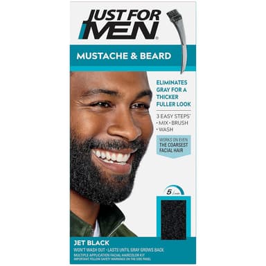 JUST FOR MEN MUSTACHE & BEARD - JET BLACK
