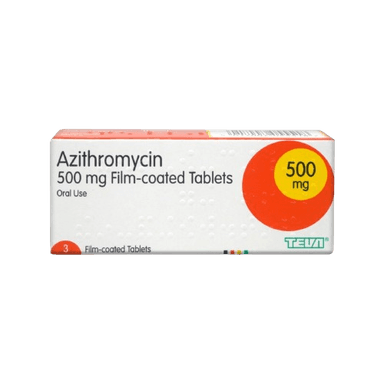 Teva Azithromycin 500mg 3 tablets