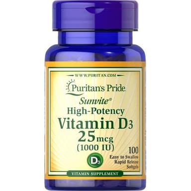 PURITAN'S PRIDE VITAMIN D3 50MCG X 100 TABS