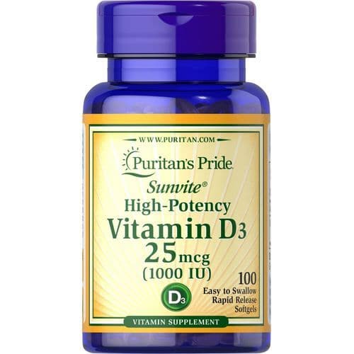 PURITAN'S PRIDE VITAMIN D3 50MCG X 100 TABS