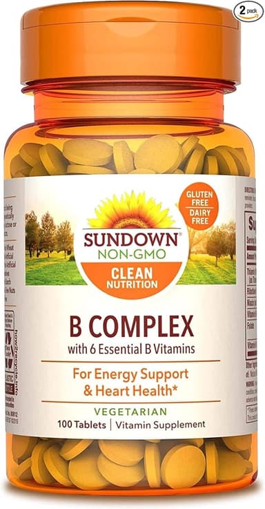 SUNDOWN VITAMIN B-COMPLEX X 100 VEG TABS