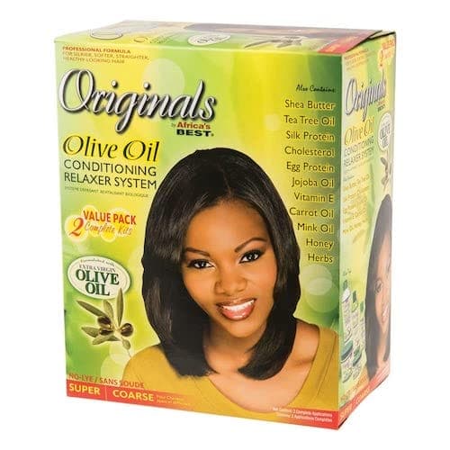 ORGANICS OLIVE OIL NO-LYE CONDITIONING RELAXER SUPER VALUE PACK