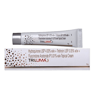 Triluma cream hydroquinone 4% + tretinoin 0.05% + fluocinolone acetonide 0.01%