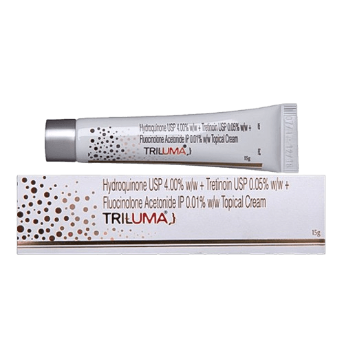 Triluma cream hydroquinone 4% + tretinoin 0.05% + fluocinolone acetonide 0.01%