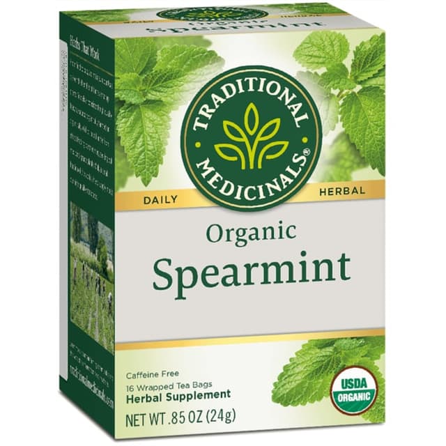 TRADITIONAL MEDICINALS SPEARMINT TEA- 16 TEA BAGS