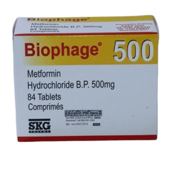BIOPHAGE METFORMIN 500MG X84