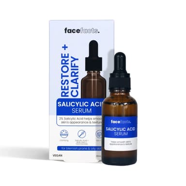 FACEFACTS RESTORE + CLARIFY SALICYCLIC ACID SERUM 30ML