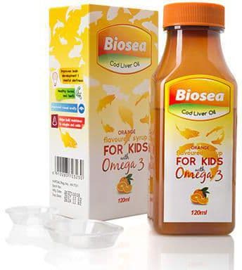 Biosea cod liver oil syrup 120ml