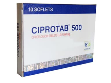 CIPROTAB 500MG 10 SOFTLETS