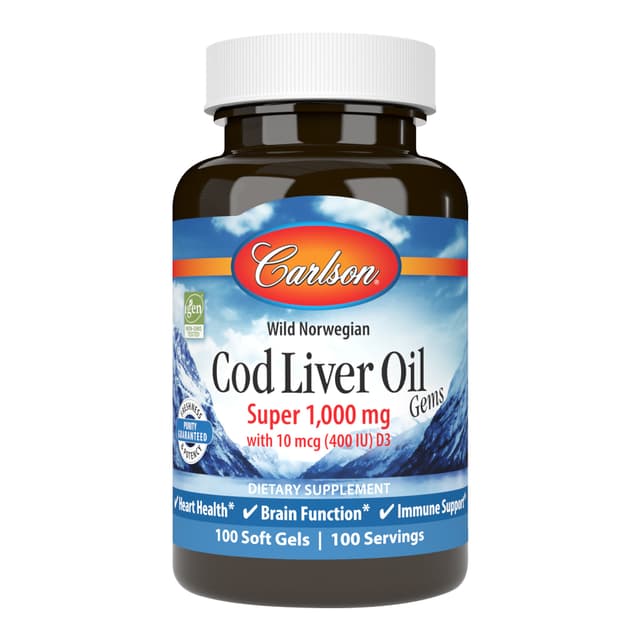 CARLSON COD LIVER OIL SUPER 1000MG