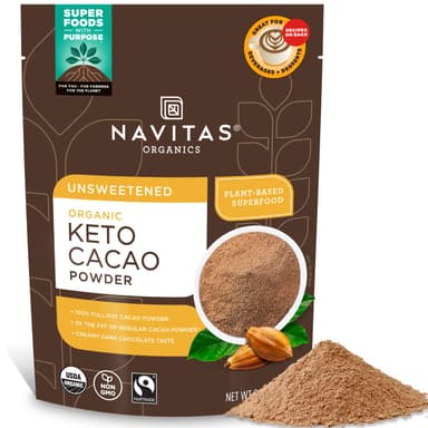 NAVITAS ORGANIC CACAO POWDER - 454G