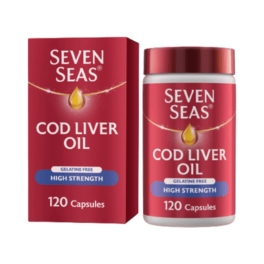 SEVEN SEAS COD LIVER OIL H/S 525MG PLUS OMEGA-3 200MG X 120 TABS
