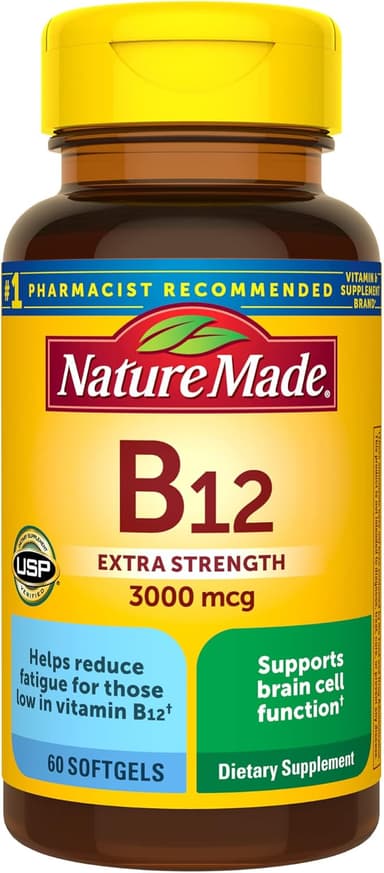 NATURE MADE VITAMIN B12 3000MCG X 60 SOFTGELS