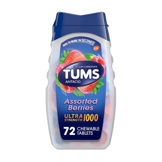 TUMS ANTACID ASSORTED FRUITS BY 72