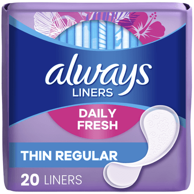 ALWAYS PANTI LINERS FRESH UNSCENTED PADS X 20 PCS