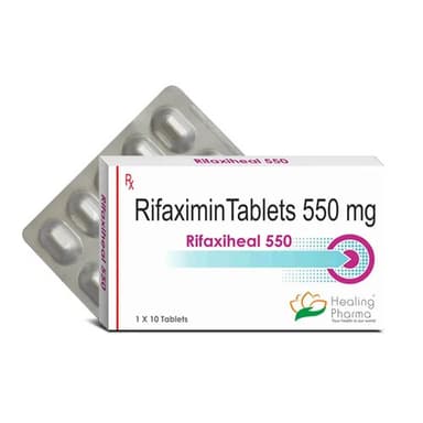 Rifaxiheal 550 Rifaximin tablets 10 tablets pack