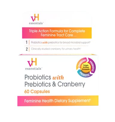 VH ESSENTIAL PROBIOTICS & PREBIOTICS & CRANBERRY X 60 TABS
