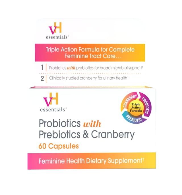 VH ESSENTIAL PROBIOTICS & PREBIOTICS & CRANBERRY X 60 TABS
